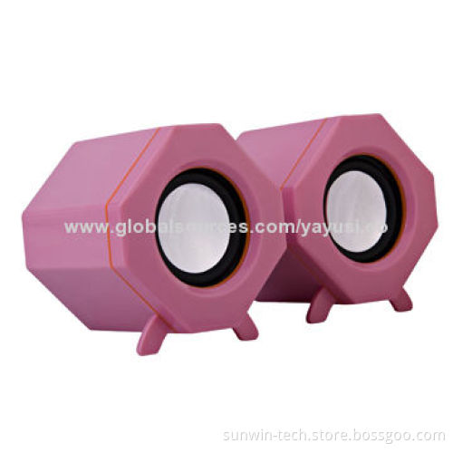 USB2.0 Caterpillar Shaped Computer Speakers, Sized 85 x 80 x 70mm, 5V DC, 500mA Input Power